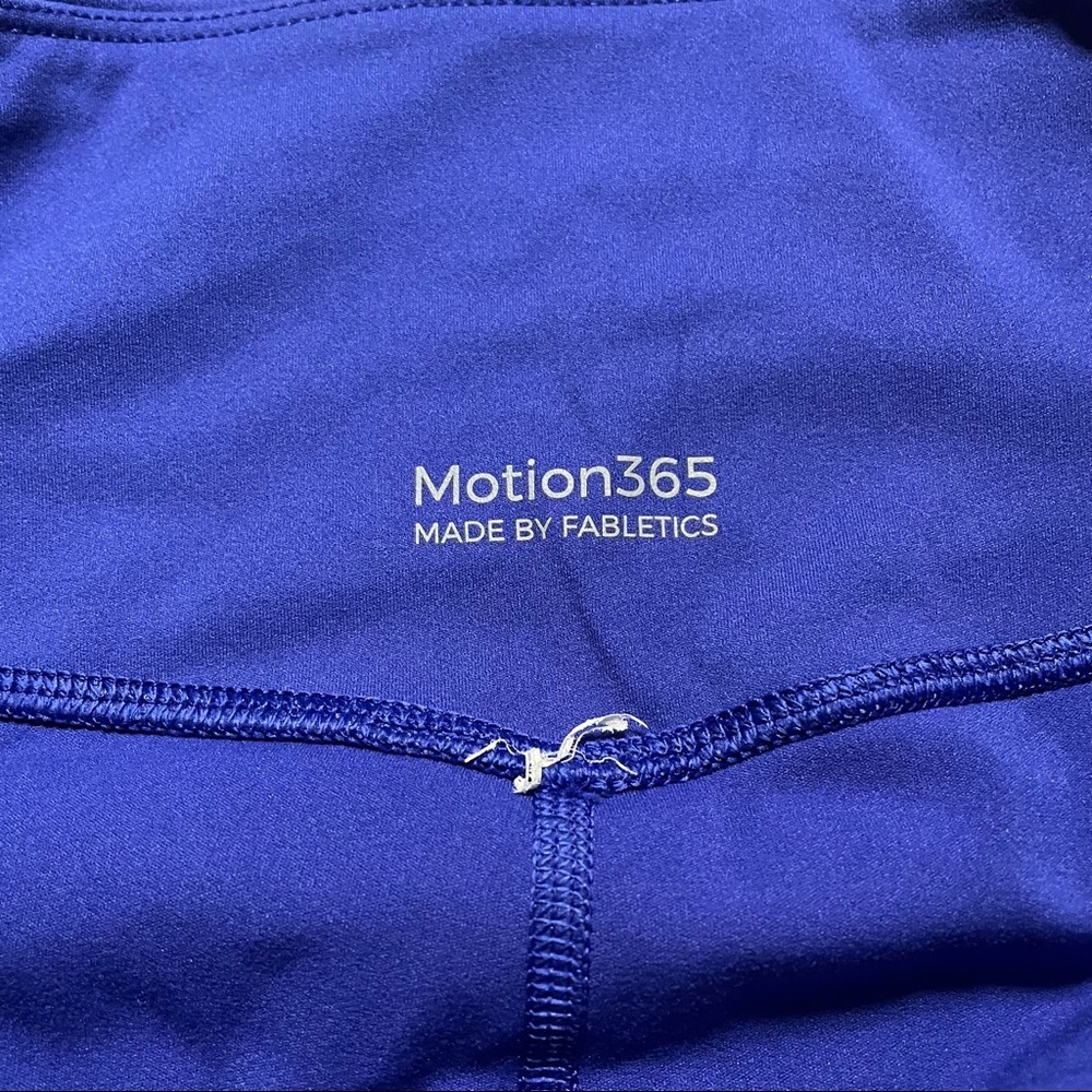 Fabletics Motion365 Full Length Ankle Crop Athleisure Gym Leggings w/ Pockets - Picture 3 of 8